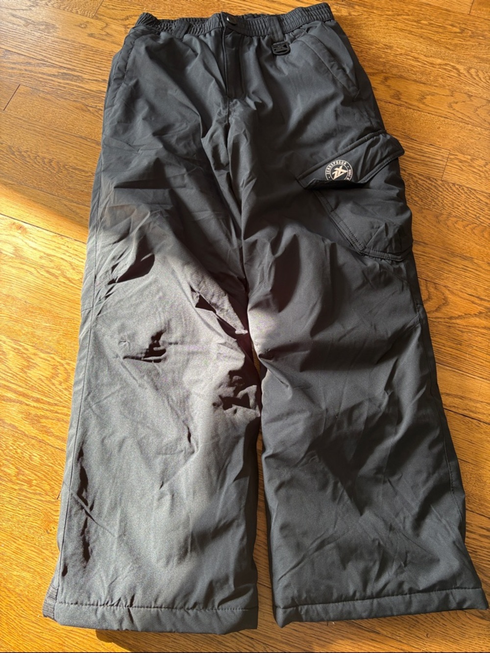 ZeroXposur Black Quilted Snow Pants with Logo Tag